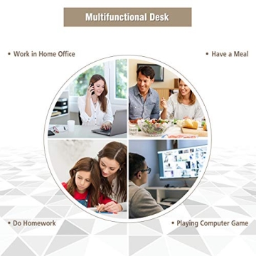 Elegant Giantex Corner Desk with Drawer and Storage Shelf