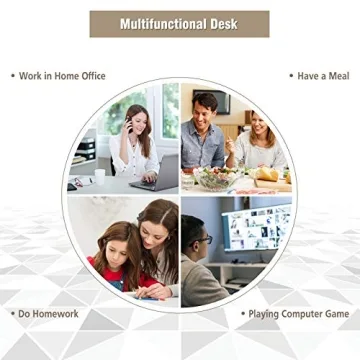 Elegant Giantex Corner Desk with Drawer and Storage Shelf