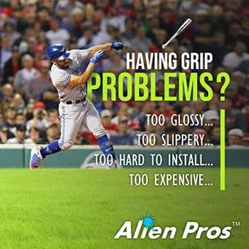 Alien Pros Bat Grip Tape for Baseball - Strong Grip, Easy Install, 2 Grips