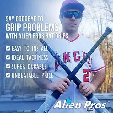 Alien Pros Baseball Bat Grip Tape - Easy to Install & Durable