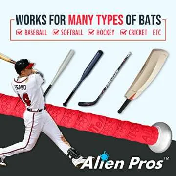 Alien Pros Baseball Bat Grip Tape - Easy to Install & Durable
