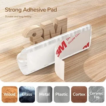 Syncwire Clear Cable Clips for Seamless Cord Organization