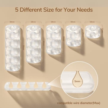 Syncwire Clear Cable Clips for Seamless Cord Organization