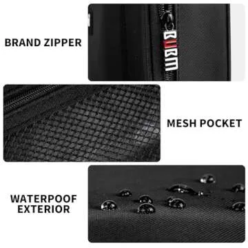 BUBM Cable Organizer Bag - 3pcs Travel Organizer Set