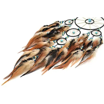 Large Black Turquoise Dream Catchers for Bedroom