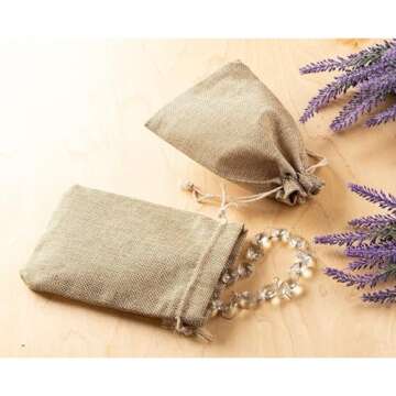 Jute Drawstring Bags Ideal for Wedding Favors & Gifts