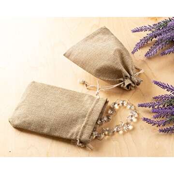 Jute Drawstring Bags Ideal for Wedding Favors & Gifts