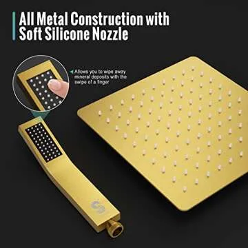 SR SUN RISE Shower System - Luxurious High Pressure Shower Set