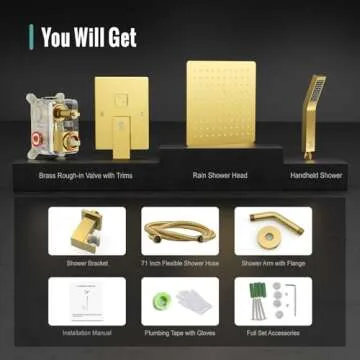 SR SUN RISE Shower System - Luxurious High Pressure Shower Set