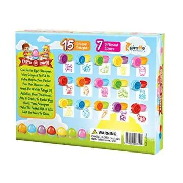 Vibrant Giraffe Easter Egg Stampers for Kids Fun