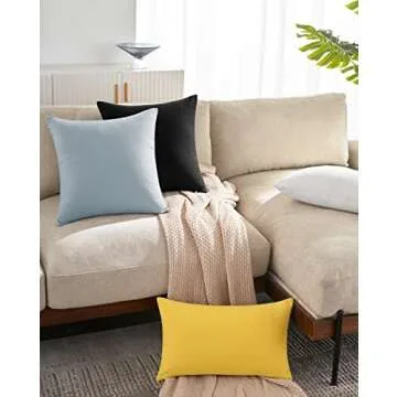 Mixhug Linen Pillow Covers: Farmhouse Aesthetic Decor