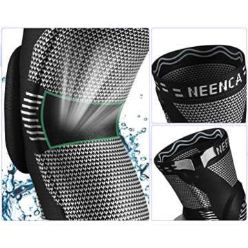 NEENCA Professional Knee Brace for Pain Relief, Medical Knee Support with Patella Pad & Side Stabili...