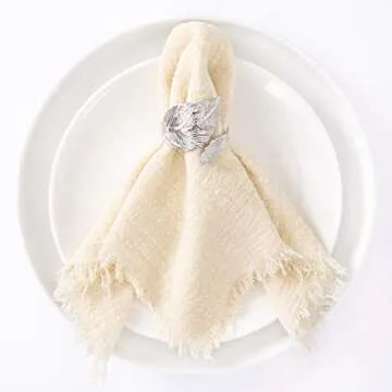 Socomi Set of 12 Elegant Linen Napkins for Special Occasions