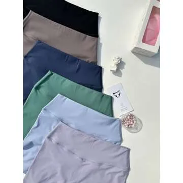 TOMTIGER Women's Yoga Shorts - Comfortable High Waist Biker