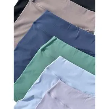 TOMTIGER Women's Yoga Shorts - Comfortable High Waist Biker