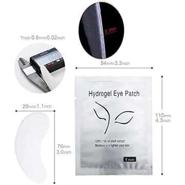 Chargenyang Eyelash Extension Gel Patches 50 Pack Comfort