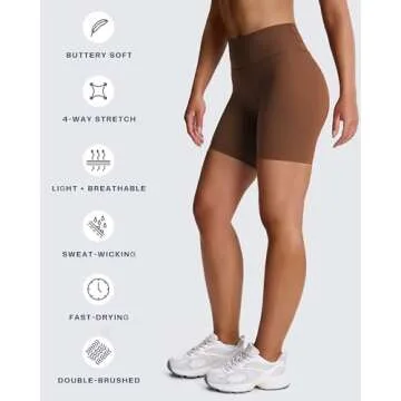 Aoxjox Trinity High Waisted Biker Shorts for Women