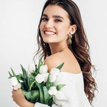 Mardi Gras Earrings Champagne Earrings Champagne Bottle Earrings for Women Pearl Rhinestone Champagne Drop Dangle Earrings Mardi Gras Celebration Holiday Party Earrings Mardi Gras Jewelry Gifts