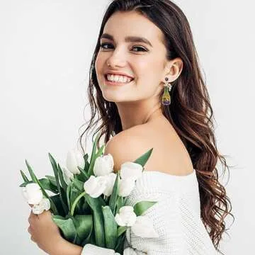 Mardi Gras Earrings Champagne Earrings Champagne Bottle Earrings for Women Pearl Rhinestone Champagne Drop Dangle Earrings Mardi Gras Celebration Holiday Party Earrings Mardi Gras Jewelry Gifts