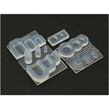 Silicone Mold, 1:12 Scale Miniature Round Transparent Jar Silicone Resin Casting Mold, for UV Resin, Epoxy and Clay, Nisshin Associates 1039