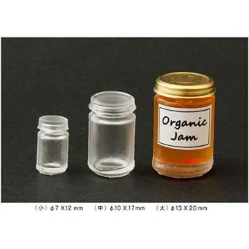 Silicone Mold, 1:12 Scale Miniature Round Transparent Jar Silicone Resin Casting Mold, for UV Resin, Epoxy and Clay, Nisshin Associates 1039