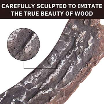 GASPRO Ceramic Logs Set for Fireplaces and Fire Pits