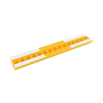 Camco AccuPark Vehicle Parking Aid | Features Heavy Duty High Visible Resin Design | Easy Peel & Stick Installation | Measures 18-1/16" x 3-5/8" x 1-3/8" | 2-Pack (44441)