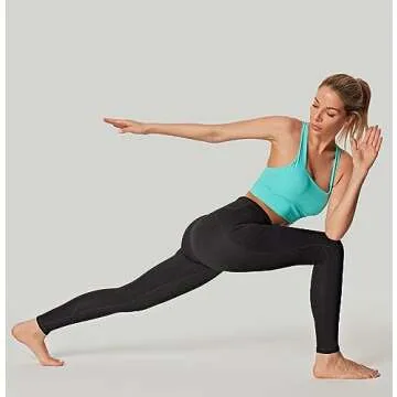 IUGA Leggings with Pockets for Women High Waisted Yoga Pants Women Leggings for Women Tummy Control Workout Compression Leggings Grey