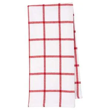 KAF Home Pantry Kitchen Holiday Dish Towel Set of 4, 100-Percent Cotton, 18 x 28-inch (Candy Cane Mints)