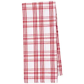 KAF Home Pantry Kitchen Holiday Dish Towel Set of 4, 100-Percent Cotton, 18 x 28-inch (Candy Cane Mints)