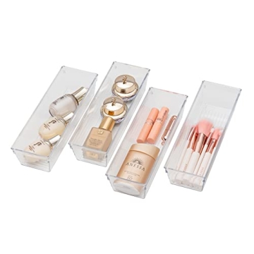 Versatile Clear Plastic Drawer Organizer Tray Set for Any Space