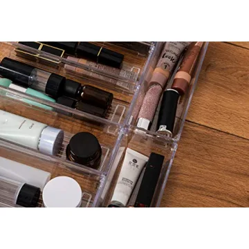 Versatile Clear Plastic Drawer Organizer Tray Set for Any Space