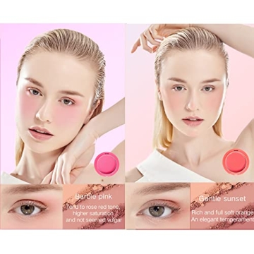 UCANBE 5-Color Matte Blush Palette Waterproof Long-Lasting