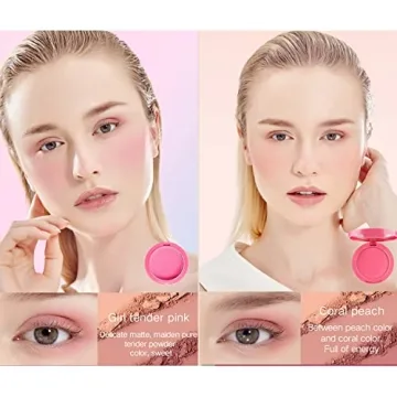 UCANBE 5-Color Matte Blush Palette Waterproof Long-Lasting