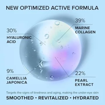 MAREE Eye Gels - Under Eye Patches for Puffy Eyes and Dark Circles with Natural Marine Collagen & Hyaluronic Acid - Anti-Aging Eye Masks for Face to Soothe Puffiness, Undereye Patches for Wrinkles