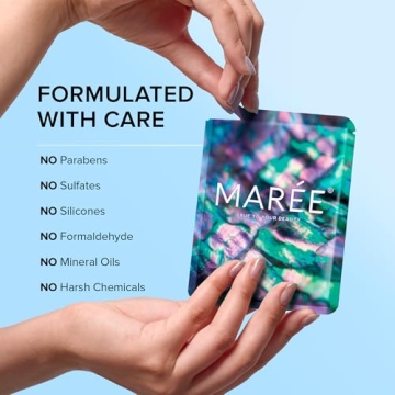 MAREE Eye Gels - Under Eye Patches for Puffy Eyes and Dark Circles with Natural Marine Collagen & Hyaluronic Acid - Anti-Aging Eye Masks for Face to Soothe Puffiness, Undereye Patches for Wrinkles