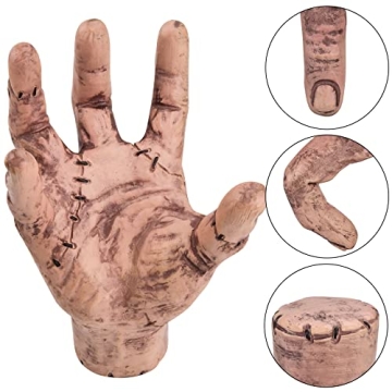 Abitoncc Thing Fake Hand Scary Realistic Crawling Hands Costume Props Halloween Gothic Home Decor for Wed Fans Collector