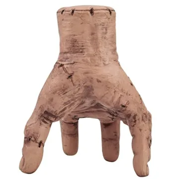 Abitoncc Thing Fake Hand Scary Realistic Crawling Hands Costume Props Halloween Gothic Home Decor for Wed Fans Collector