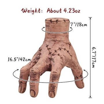 Abitoncc Thing Fake Hand Scary Realistic Crawling Hands Costume Props Halloween Gothic Home Decor for Wed Fans Collector