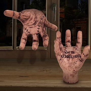 Abitoncc Thing Fake Hand Scary Realistic Crawling Hands Costume Props Halloween Gothic Home Decor for Wed Fans Collector