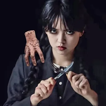 Abitoncc Thing Fake Hand Scary Realistic Crawling Hands Costume Props Halloween Gothic Home Decor for Wed Fans Collector