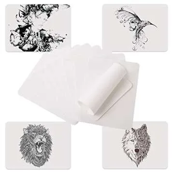 Gospire Tattoo Practice Skin 10pcs 8x6in Double Sided