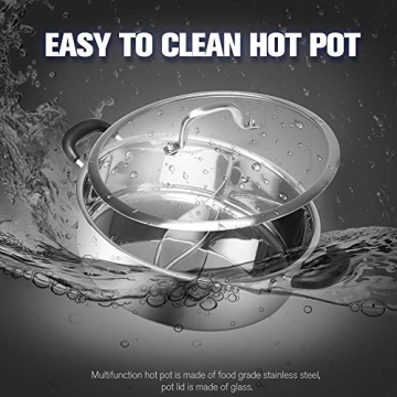 Stainless Steel Yuanyang Shabu Hot Pot with Divider