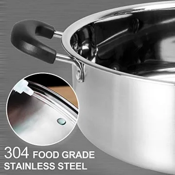 Stainless Steel Yuanyang Shabu Hot Pot with Divider