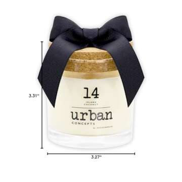 Urban Concepts Island Coconut Highly Scented Soy Candle