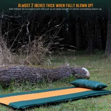 Ryno Tuff Lightweight Self Inflating Sleeping Pad Set