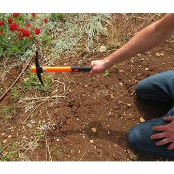 TABOR TOOLS 15" Pick Mattock for Gardening and Excavations