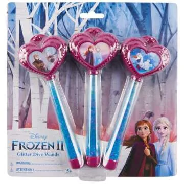 SwimWays Disney Frozen Glitter Dive Wands Diving Toys 3 Pack, Bath Toys and Pool Party Supplies for Kids Ages 5 and Up