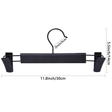 NORTHERN BROTHERS Plastic Pant Hangers - 30 Pack for Skirts