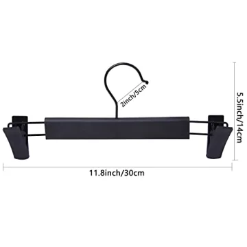 NORTHERN BROTHERS Plastic Pant Hangers - 30 Pack for Skirts